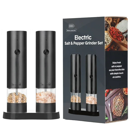 Electric Salt Pepper Grinder Set